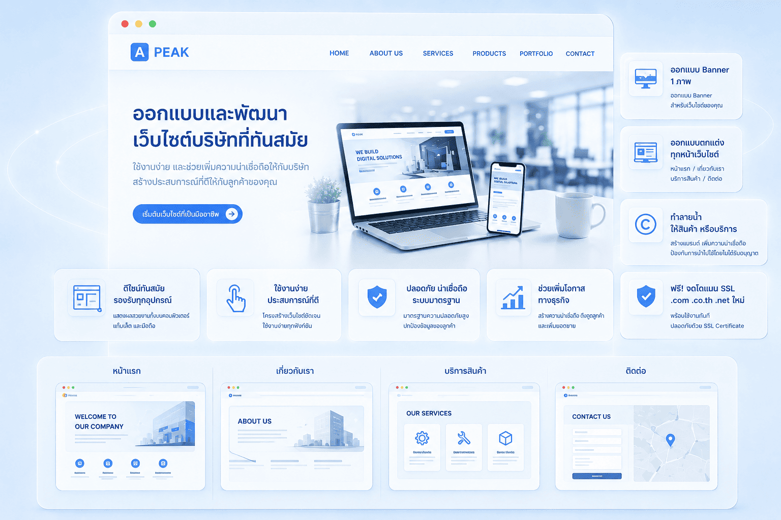 รับทำเว็บไซต์ บริษัท